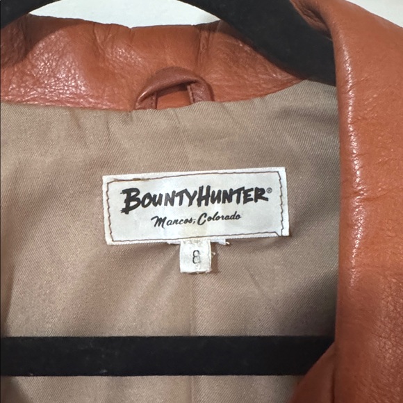 Vintage Brown Leather Fringe Jacket - Picture 3 of 3